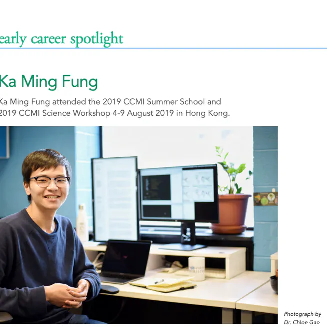 Appeared in Early Career Spotlight in IGACnews