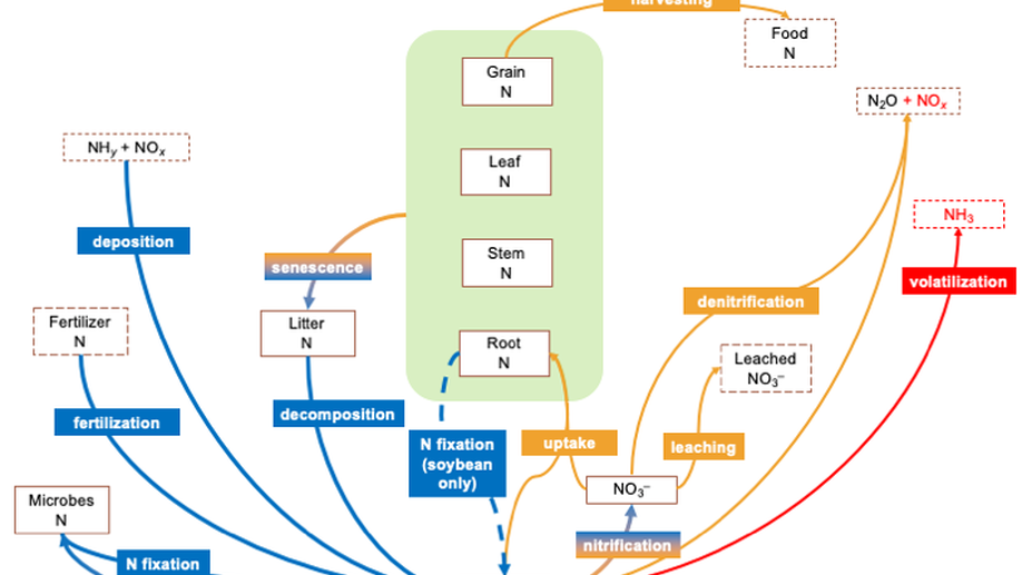 Modeling the interinfluence of fertilizer-induced ammonia emission, nitrogen deposition, and aerosol radiative effects using modified CESM2